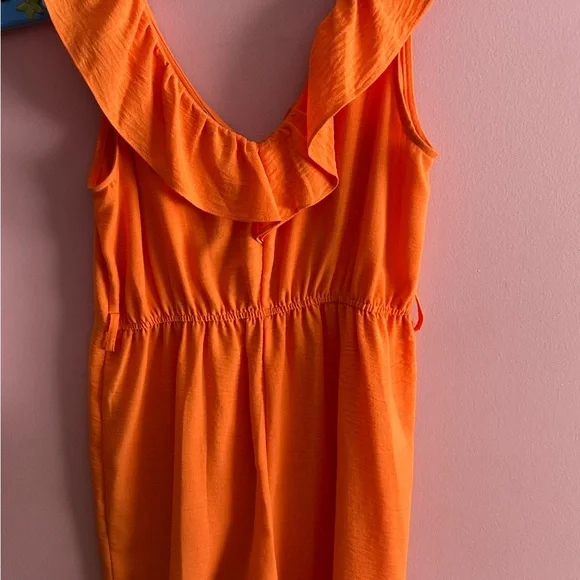 Emma & Michele Vibrant Orange Blouse - Picture 2 of 3